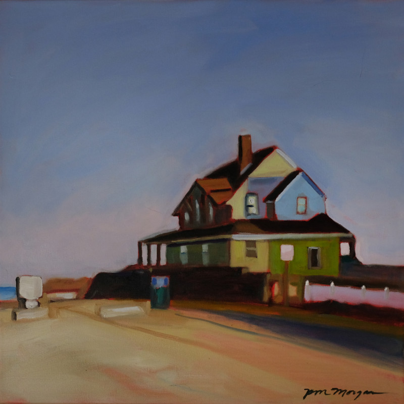 Morgan_Paula_11_Hummarock House 20 x 20 oil on Canvas Framed
