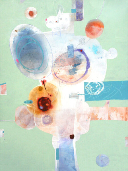 Penny Putnam And A Rabbit Popped Out Of The Hat Mixed Media on Canvas 48 x 36 Mixed on Canvas