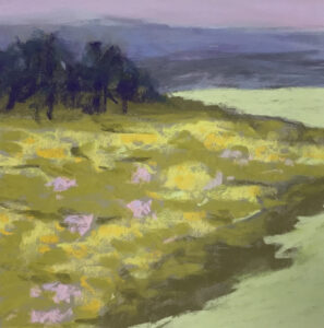 Donna Grande Vineyard pastel on Paper 21.5 x 21.5 Framed