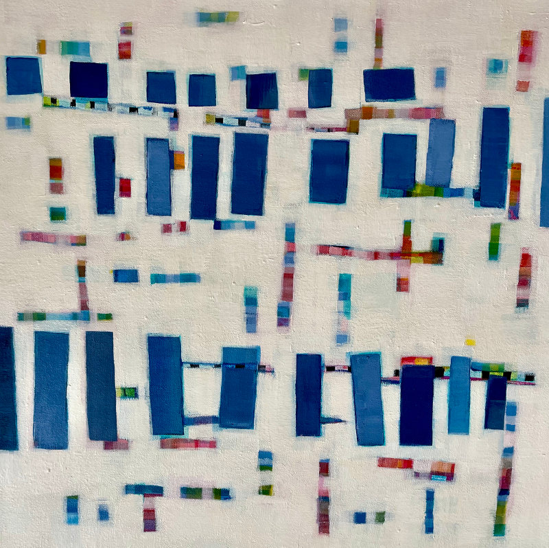 Munro Indigo Color Study 20 x 20 Acrlic on Canvas
