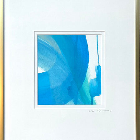 Scheidt Breakers 3_ Acrylic + Gouache on watercolor paper 14 x 11 framed