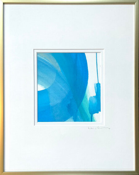 Scheidt Breakers 3_ Acrylic + Gouache on watercolor paper 14 x 11 framed