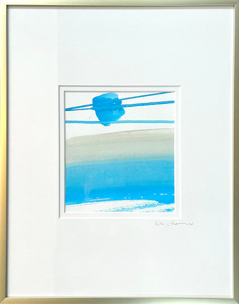 Scheidt Breakers_5_Acrylic + Gouache on watercolor paper 14 x 11 framed