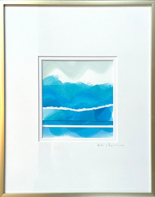 Scheidt Breakers_6_Acrylic + Gouache on watercolor paper 14 x 11 framed